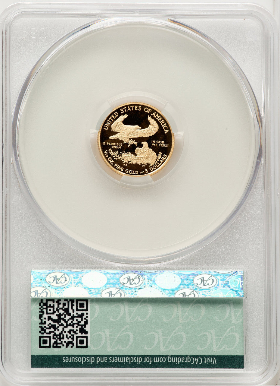 2010-W $5 Tenth-Ounce Gold Eagle CACG PR70