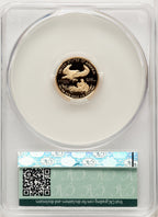2021-W $5 Tenth Ounce Gold Eagle Type One First Delivery CACG PR70