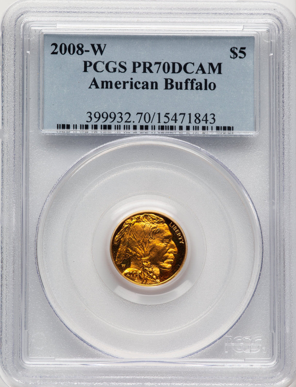 2008-W Proof Gold Buffalo 4-Coin Set PCGS PR70DCAM