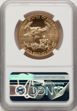 2017-W $50 Gold Eagle Burnished Ed Moy NGC MS70