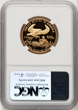 1988-P $25 Half- Ounce Gold Eagle Brown Label NGC PF70 (774348013)