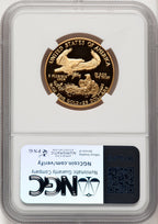 1988-P $25 Half- Ounce Gold Eagle Brown Label NGC PF70 (774348013)