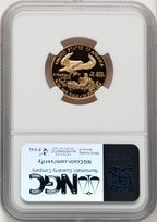 2002-W $10 Quarter-Ounce Gold Eagle Brown Label NGC PF70 (774415011)
