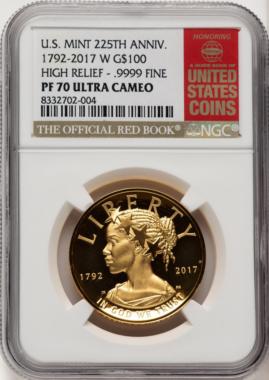 2017-W G$100 American Liberty High Relief Red Book NGC PF70