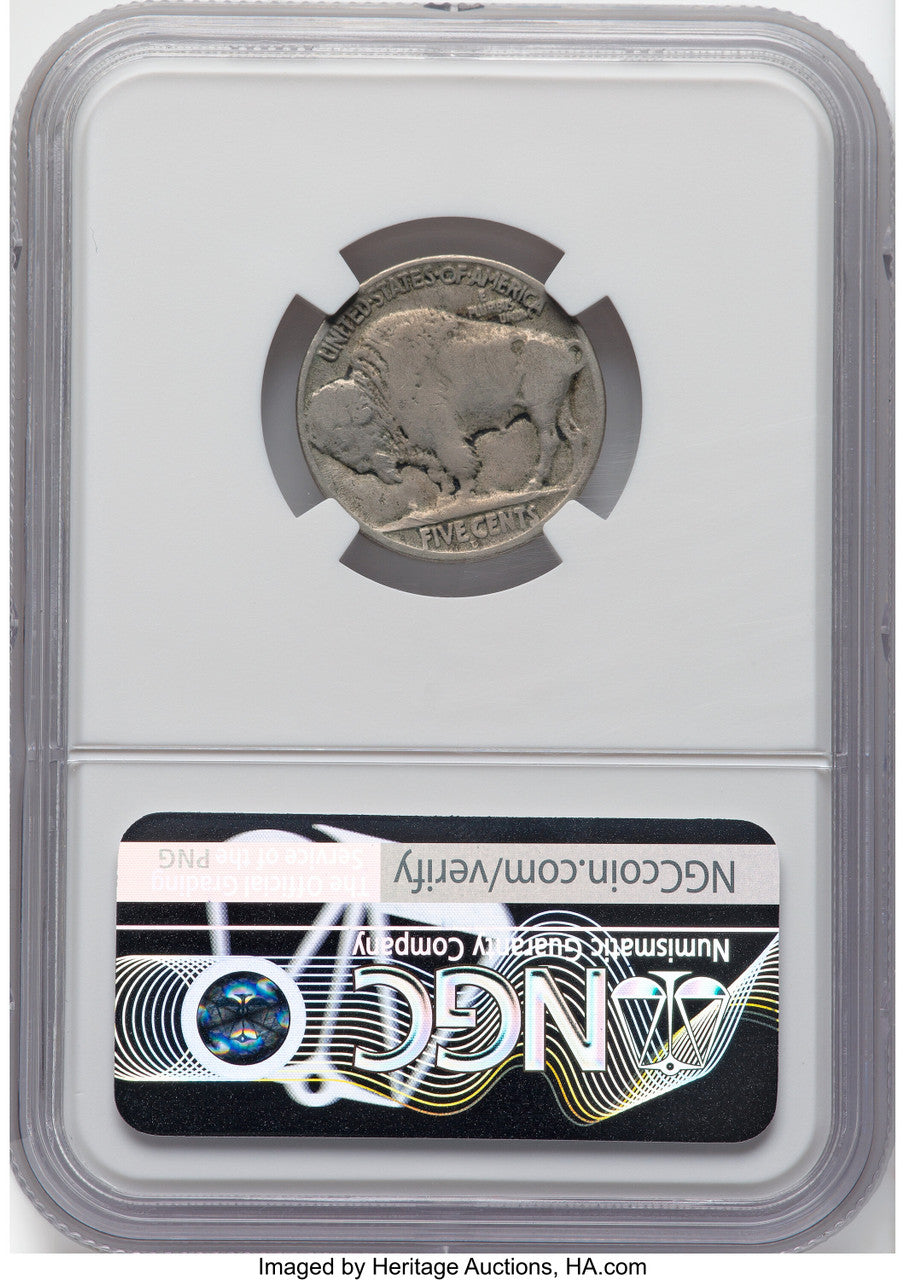 1918/7-D 5C FS-101 Buffalo Nickel NGC VG10
