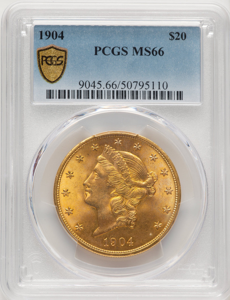 1904 $20 Liberty Liberty Double Eagle PCGS MS66 (769285056)