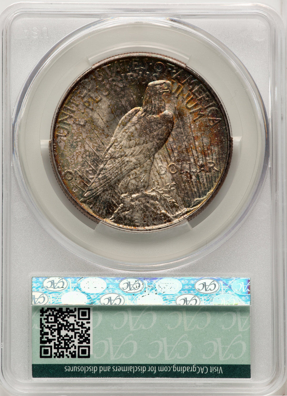 1925-S Peace Dollar CACG MS64