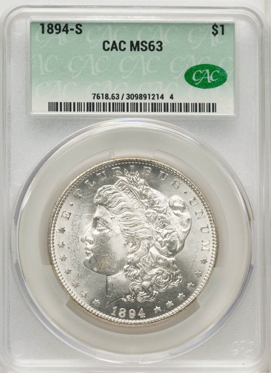 1894-S Morgan Dollar CACG MS63