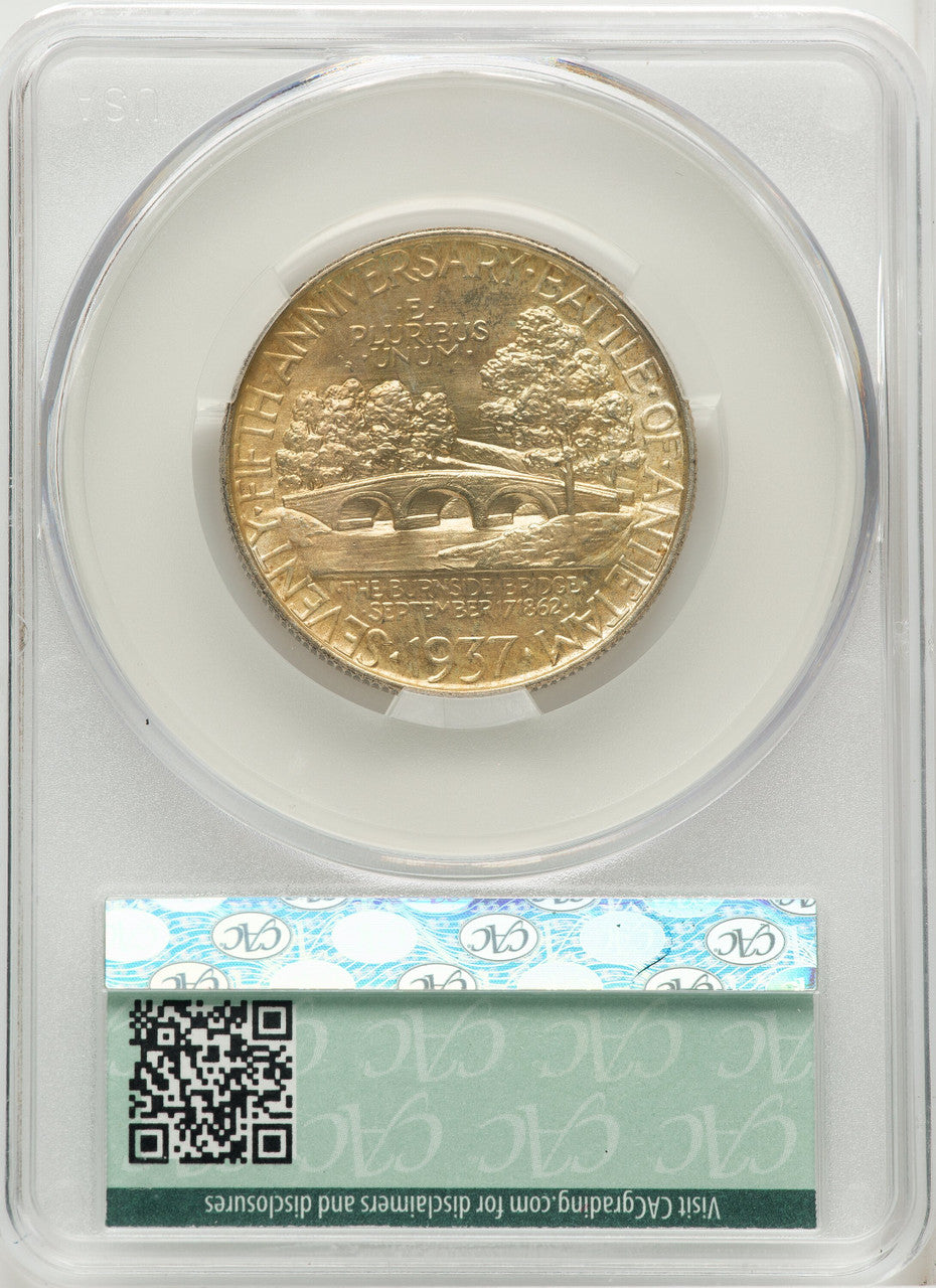 1937 50C Antietam Commemorative Silver CACG MS67