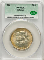 1937 50C Antietam Commemorative Silver CACG MS67 (772471028)