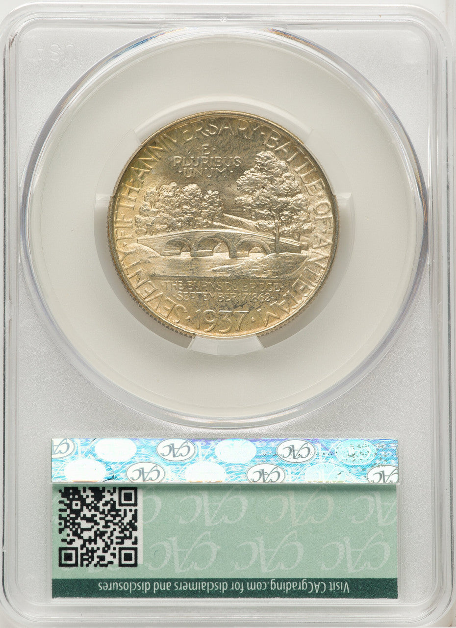 1937 50C Antietam Commemorative Silver CACG MS67 (772471028)