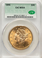 1895 $20 Liberty Double Eagle CACG MS64 (772950016)