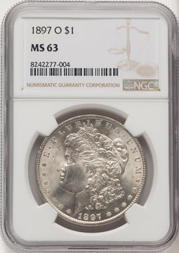 1897-O Morgan Dollar NGC MS63