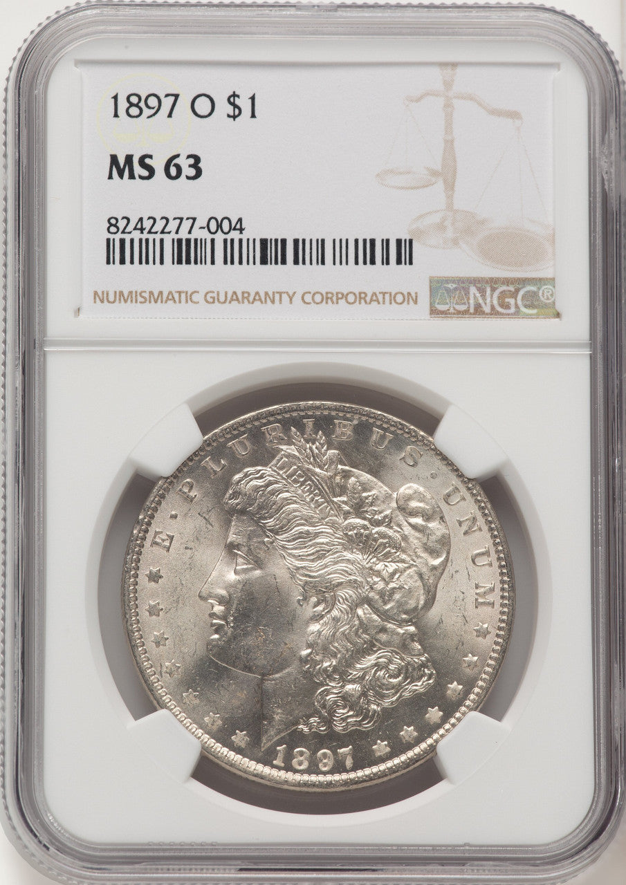 1897-O Morgan Dollar NGC MS63