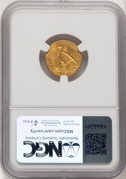 1909 $2.50 Indian Quarter Eagle NGC MS65 (774742037)