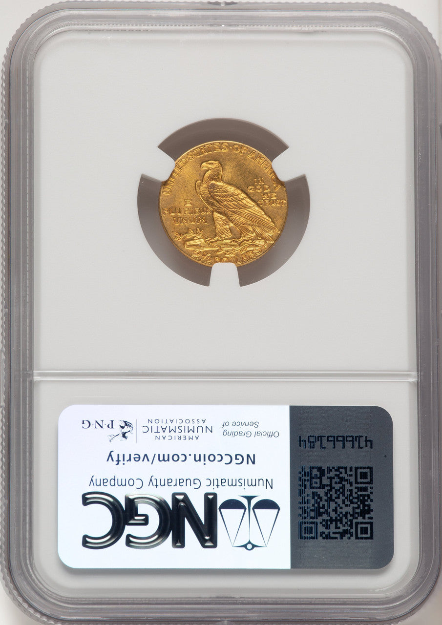 1909 $2.50 Indian Quarter Eagle NGC MS65 (774742037)