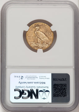 1910 $5 Indian Half Eagle NGC MS63 (774881008)