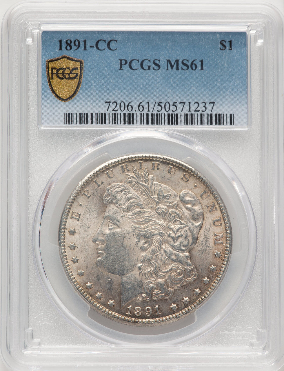 1891-CC Morgan Dollar PCGS MS61 (774770061)