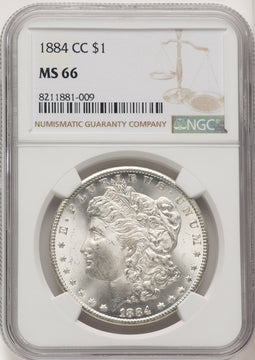 1884-CC Morgan Dollar NGC MS66 (772284005)