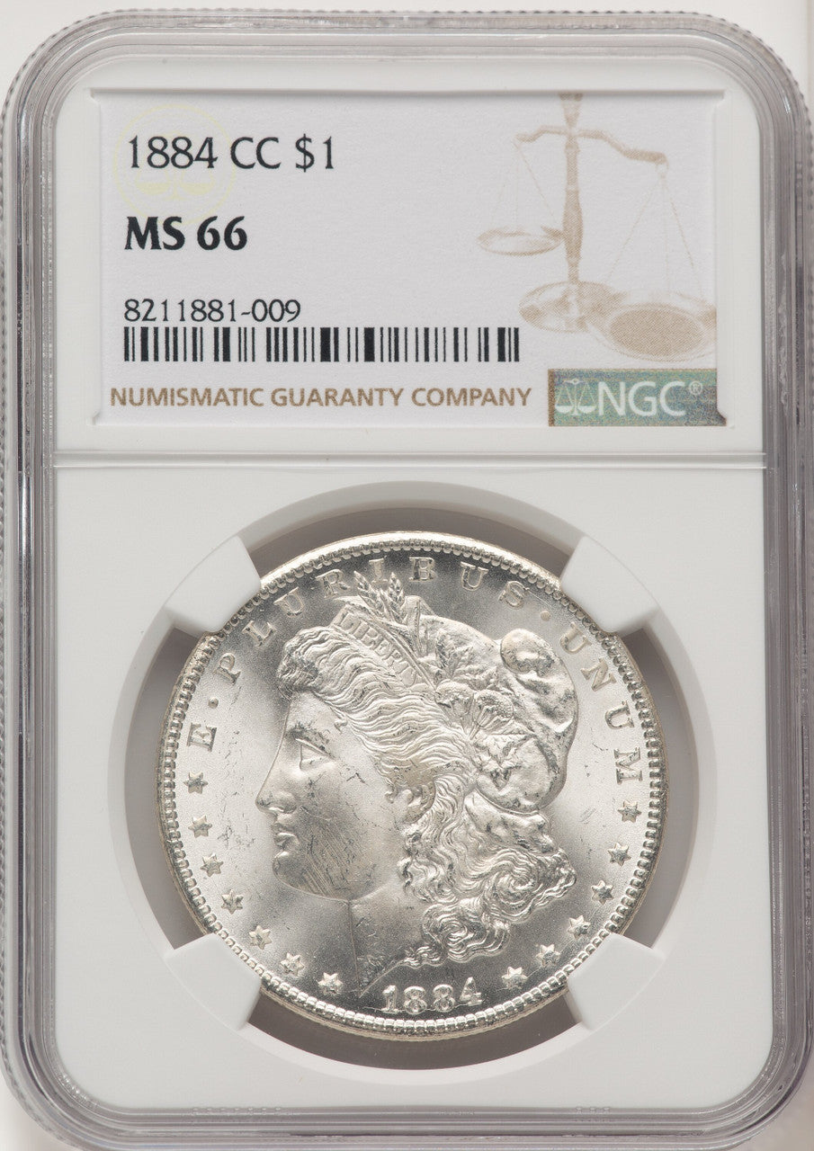 1884-CC Morgan Dollar NGC MS66 (772284005)