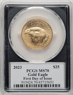 2023 Gold Eagle 1/2 oz FDI Paul Balan PCGS MS70