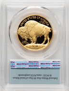 2007-W $50 One-Ounce Gold Buffalo First Strike FS Flag PCGS PR70