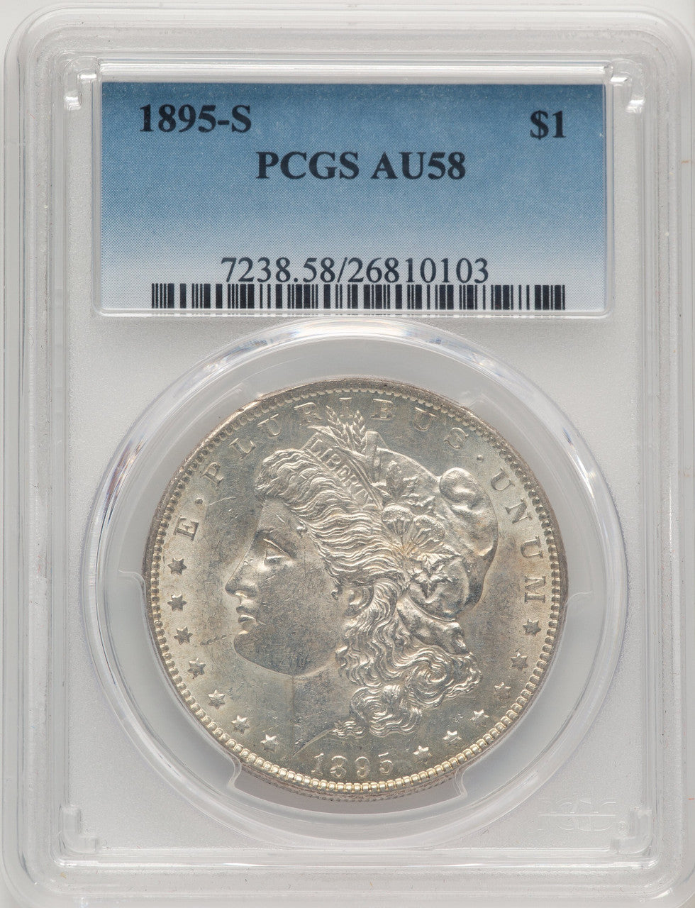 1895-S Morgan Dollar PCGS AU58