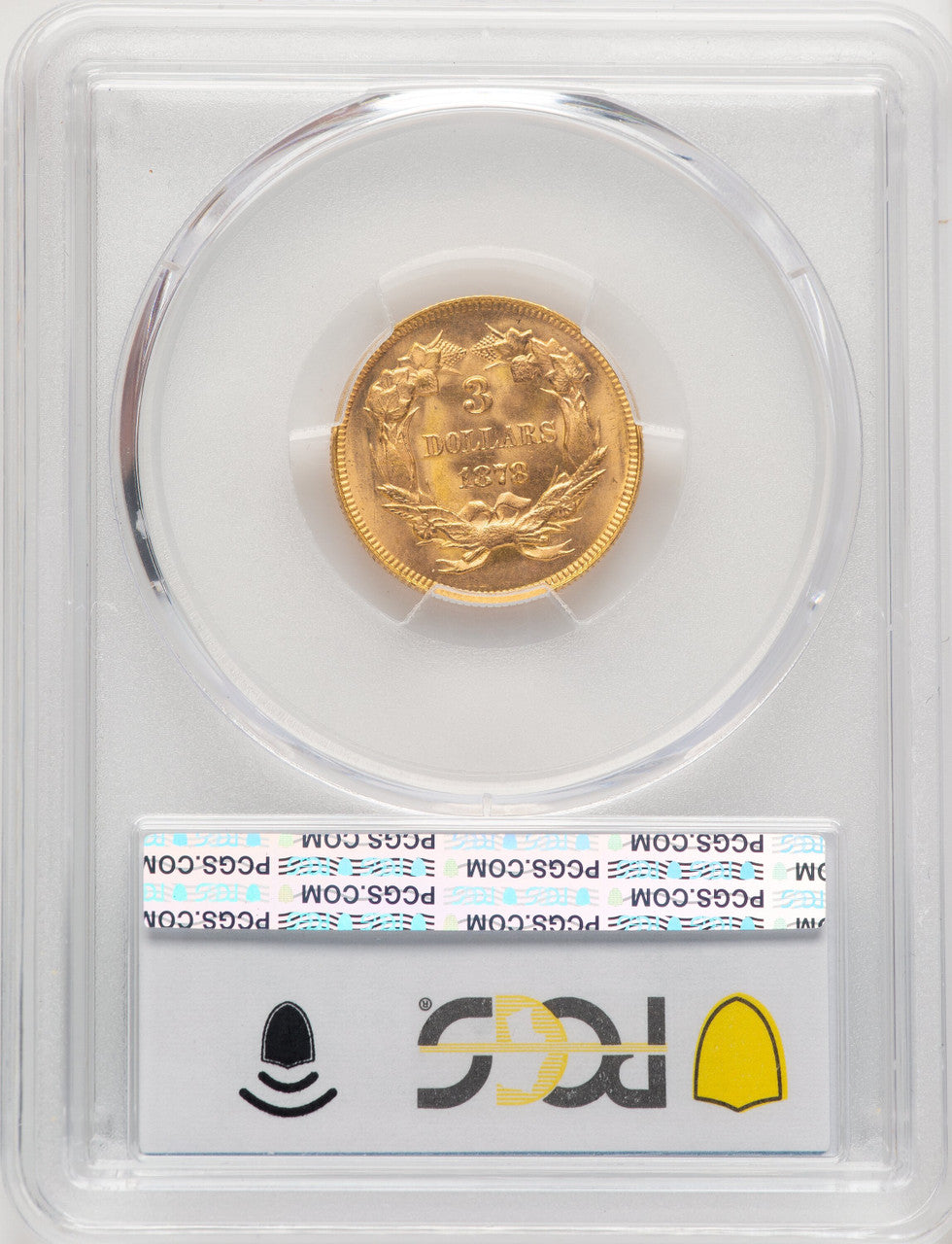 1878 $3 Three Dollar Gold Pieces PCGS MS65 (774458001)