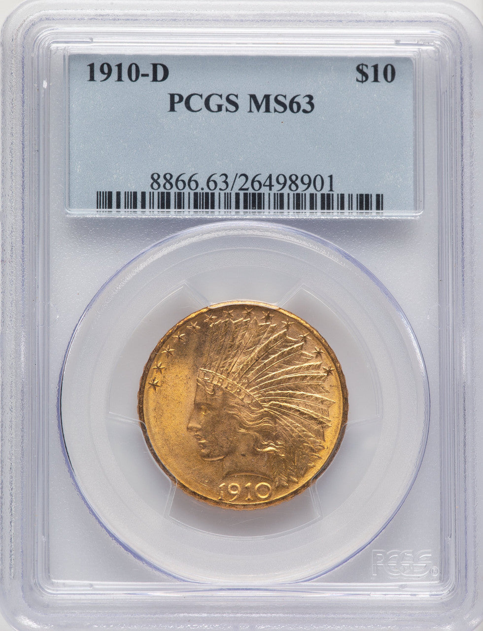1910-D $10 Indian Eagle PCGS MS63 (67699003)