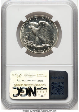 1938 50C CAC Proof Walking Liberty Half Dollar NGC PR67