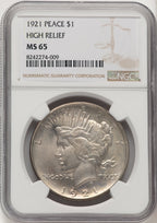 1921 Peace Dollar NGC MS65 (520369094)