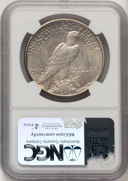 1921 Peace Dollar NGC MS65 (520369094)