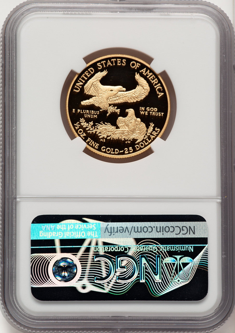 2012-W $25 Half-Ounce Gold Eagle Ed Moy NGC PF70