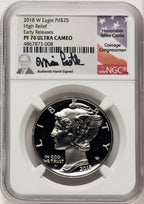 2018-W Palladium Eagle 1 oz ER Mike Castle NGC PF70
