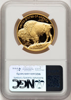 2012-W $50 One-Ounce Gold Buffalo Brown Label NGC PF70 (775035003)
