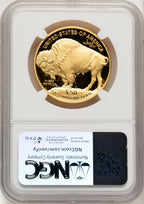 2014-W $50 One-Ounce Gold Buffalo Brown Label NGC PF70 (772222006)