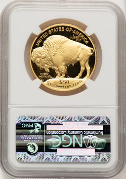 2014-W $50 Gold Buffalo ER NGC PF70 Bison Label