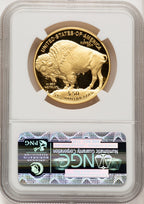 2014-W $50 Gold Buffalo ER NGC PF70 Bison Label