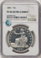 1881 T$1 Proof Trade Dollar NGC PR66