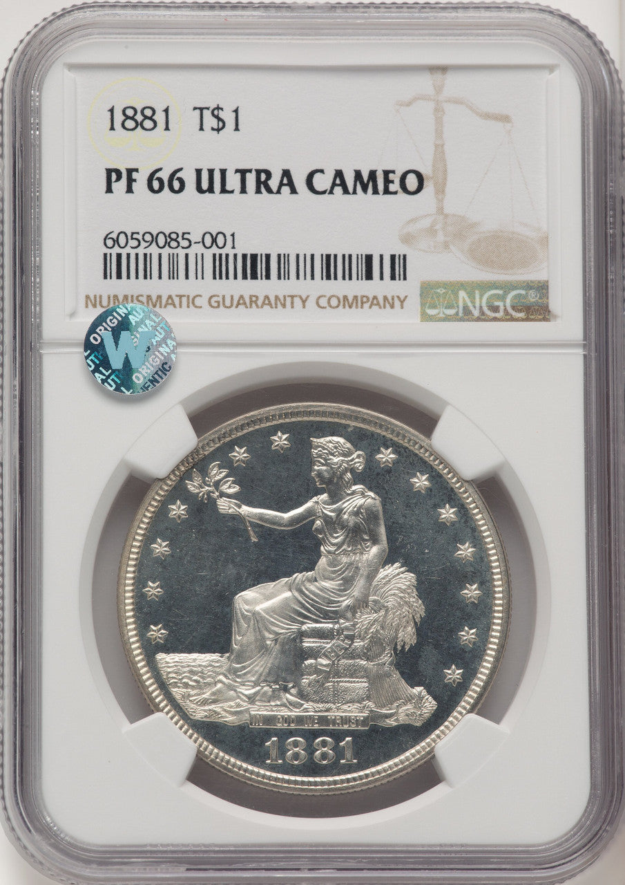 1881 T$1 Proof Trade Dollar NGC PR66