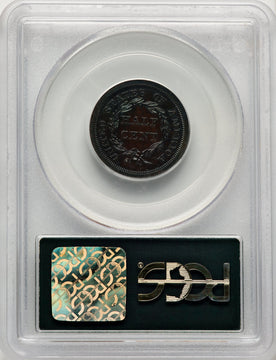 1843 1/2 C ORIGINAL BN CAC Proof Half Cent PCGS PR63
