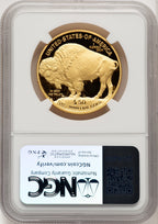 2010-W $50 One-Ounce Gold Buffalo .9999 Fine Gold Brown Label NGC PF70 (774675013)