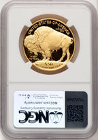 2006-W $50 One-Ounce Gold Buffalo .9999 Fine Gold Mike Castle Congressional Series NGC PF70