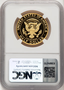 2014-W 50C Kennedy Gold 50th Anniversary Brown Label Proof Kennedy Half Dollar NGC PR70 (773926023)