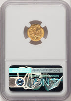 1889 G$1 Gold Dollar NGC MS65