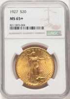 1927 $20 Saint-Gaudens Double Eagle NGC MS65+ (774687093)