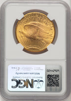 1927 $20 Saint-Gaudens Double Eagle NGC MS65+ (774687093)