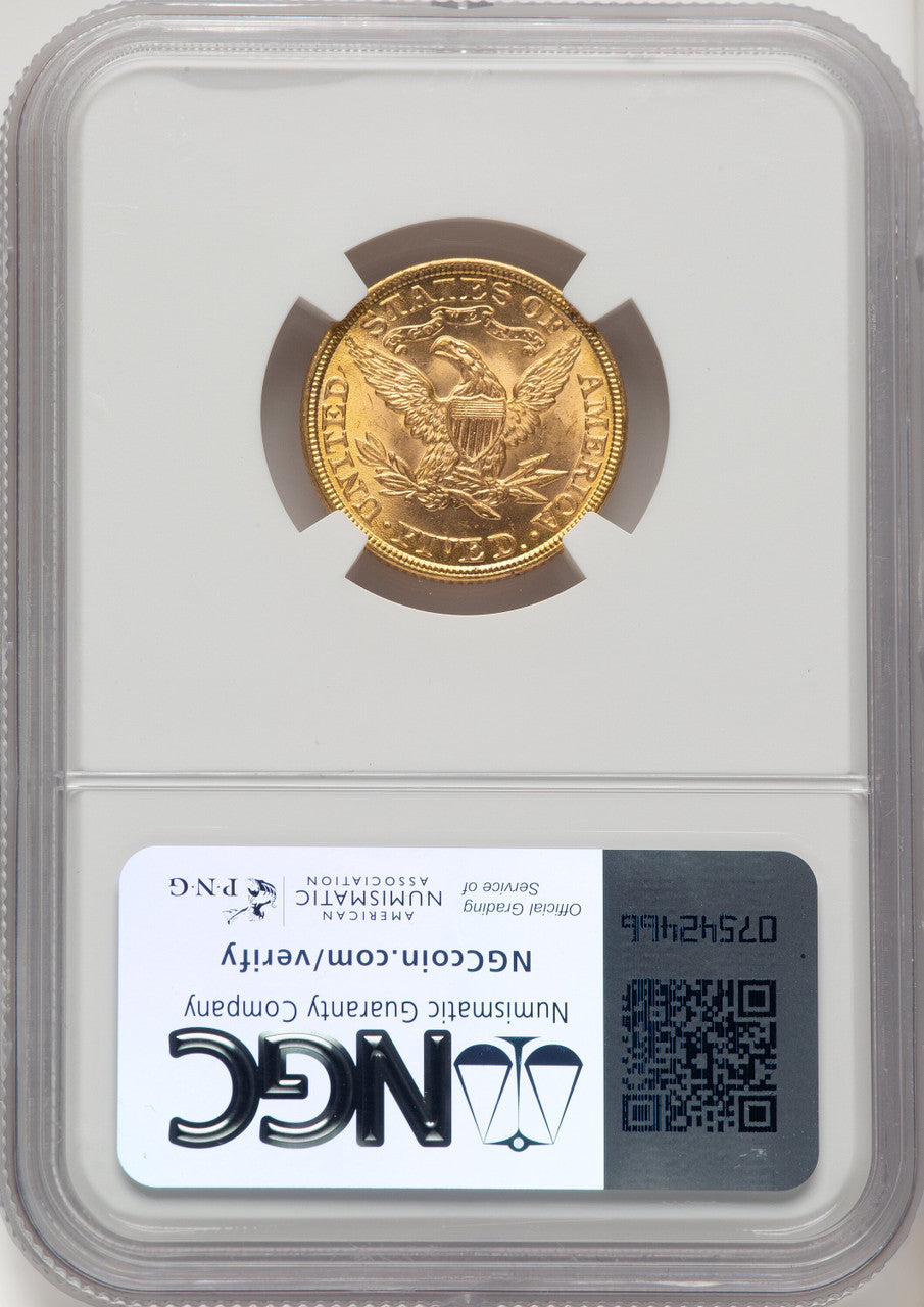 1901 $5 Liberty Half Eagle NGC MS65 (775116025)