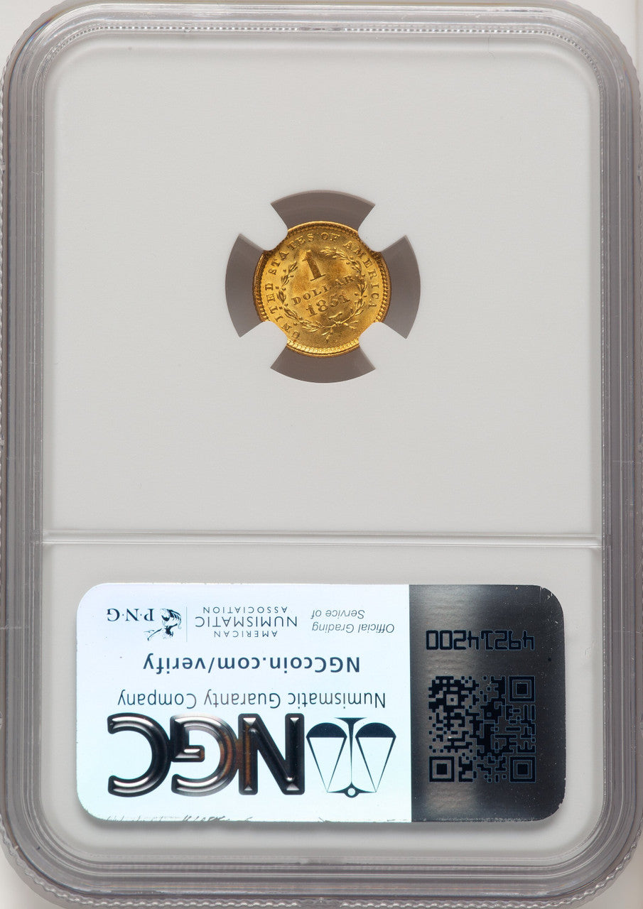 1851 G$1 Gold Dollar NGC MS65 (774687001)