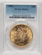 1903 $20 Liberty Double Eagle PCGS MS63+ (775290024)